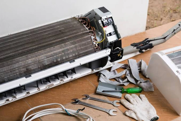 Split AC External Dust/stick removal