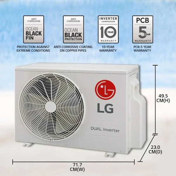 LG 1.5 Ton 3 Star DUAL Inverter Split AC 