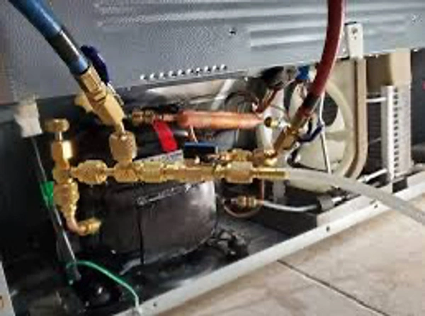 Condenser Full Vacuum & Gas Pipe flashing 