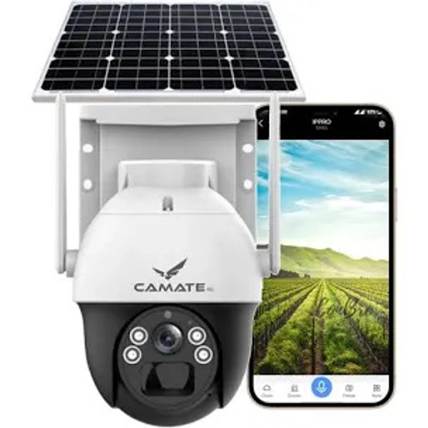 4MP 4G Sim Solar Powered Mini Pan & Tilt Wireless Security CCTV Camera with Solar Panel