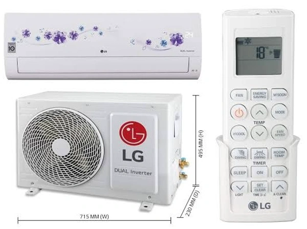 LG 1 Ton 3 Star DUAL Inverter Split AC 