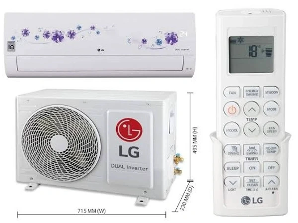 LG  2 Ton LG Split AC, 3 Star ( Including Installation ) - SERIAL NO : 12773748848672, IMEI NO : 1234