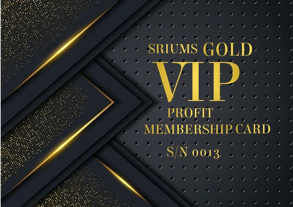 VIP GOLD PROFIT MEMBERSHIP CARD - 1000, 1000