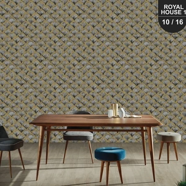 Royal House Wallpaper 4 - 0.53 mtrs X 10 mtrs = 57 Sqft, 1.2kgs