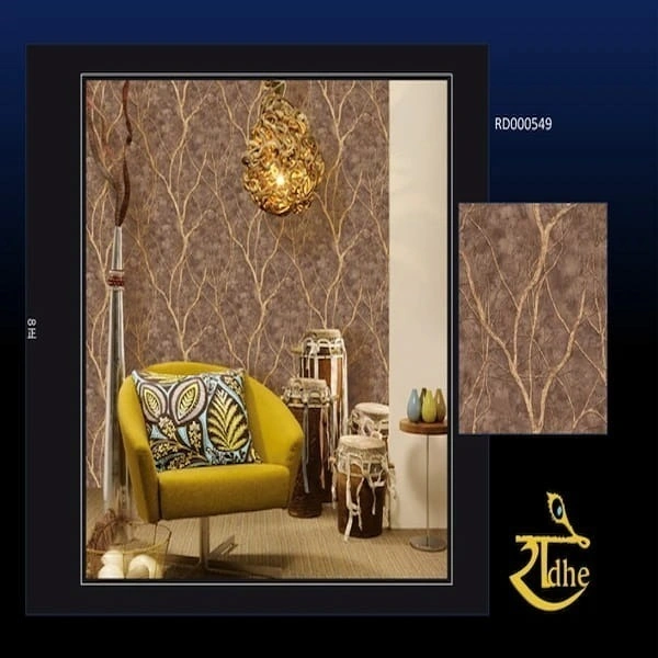 Radhe RD000549, wallpaper for living room feature wall - 0.53 mtrs X 10 mtrs = 57 Sqft, 1.2kgs