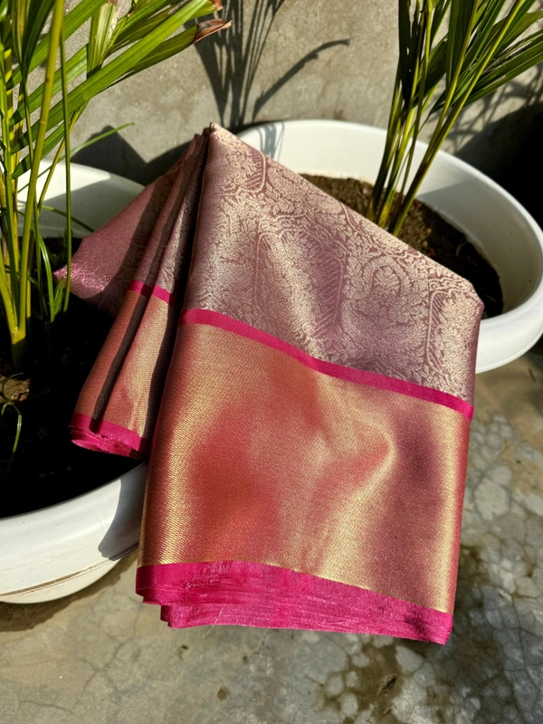 B04006 Banarasi tissue silk Saree