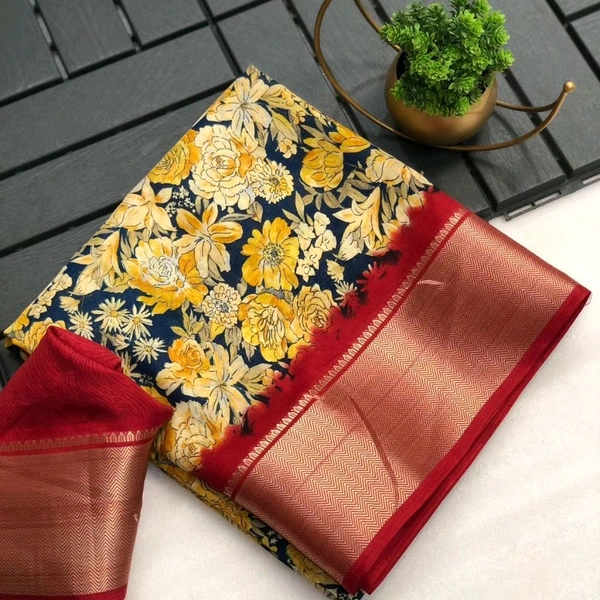 Dola Silk Saree - DSW20001 - NO COD - Red