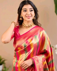 KS0034 Multicolour Kanjivaram Bridal Silk Saree 