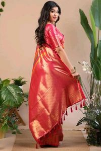 KS0034 Multicolour Kanjivaram Bridal Silk Saree 