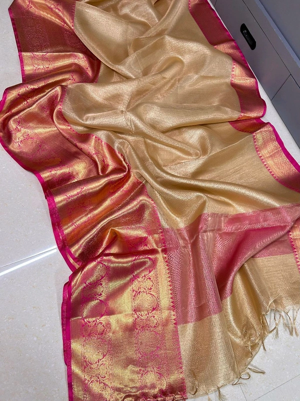 BT9105 Banarasi Kota Check Tissue Saree