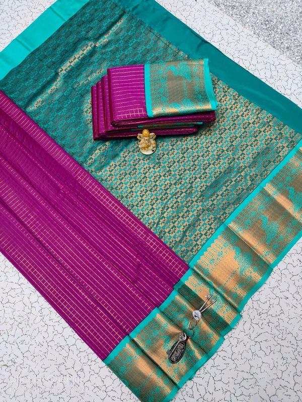 L13001 Very Rich Soft Silk Saree - Megenda