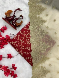 W06001 Beautiful Desiner Saree