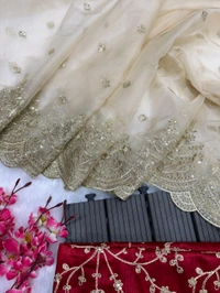 W06001 Beautiful Desiner Saree