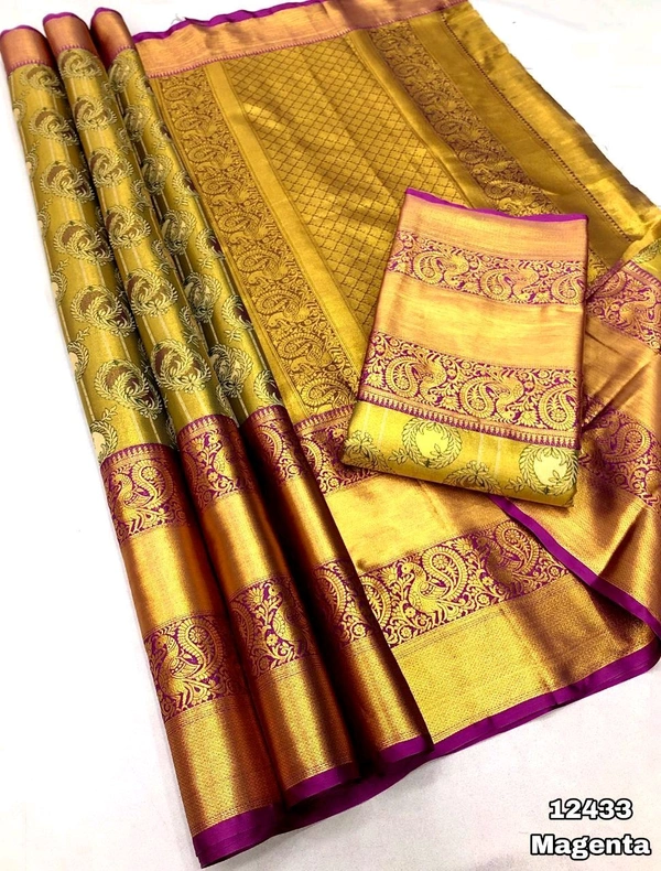 KS0033 Kanjivaram Silk Saree  - Megenda