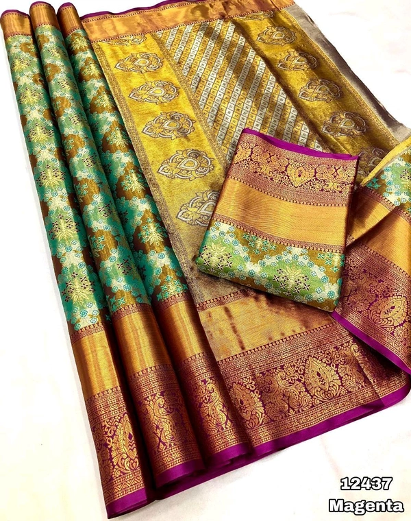 KS0042 Kanjivaram Silk Saree  - megenda