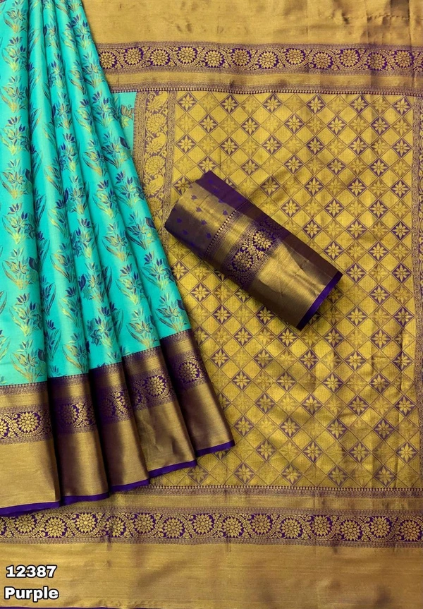 KS0043 Kanjivaram Silk Saree  - Purple