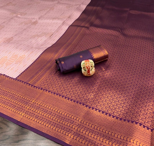 L17001 Semi Kanchi Silk Saree - Megenda