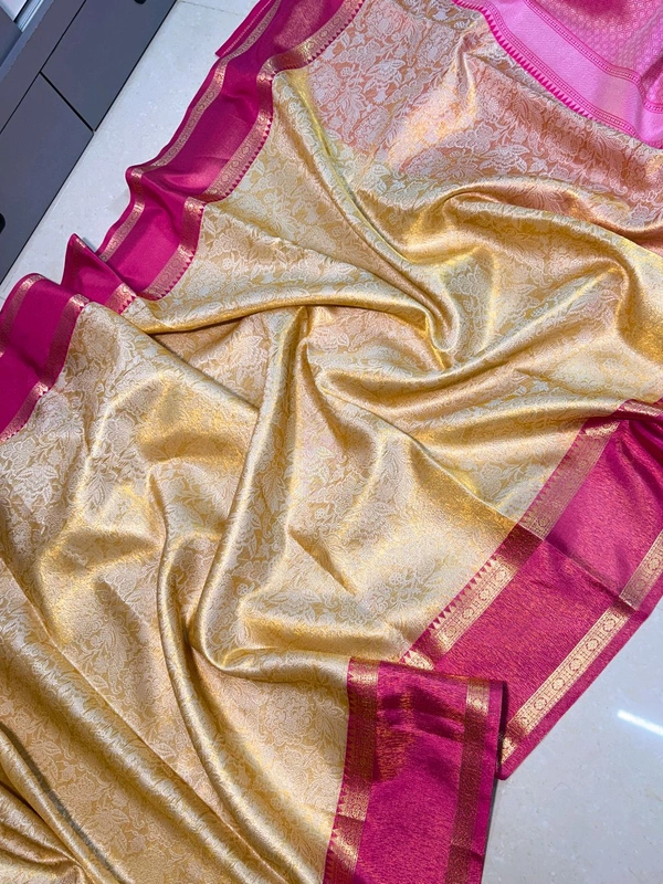 B91003 Banarasi Tissue Soft Light Weight Tissue Saree