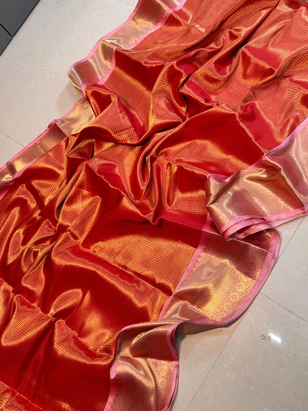 B91002 Banarasi Tissue Soft Light Weight Tissue Saree