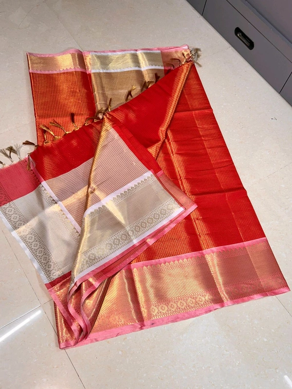 B91002 Banarasi Tissue Soft Light Weight Tissue Saree