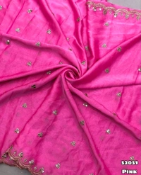W16003 Chiffon Embroidery Party Wear Saree