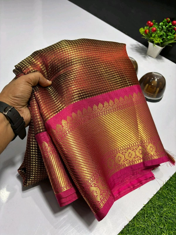 B11003 Banarasi Tissue Soft Silk Saree