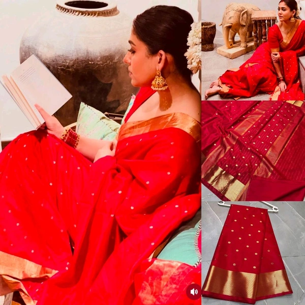 B22001 New Nayanthara mam inspired kataan silk saree