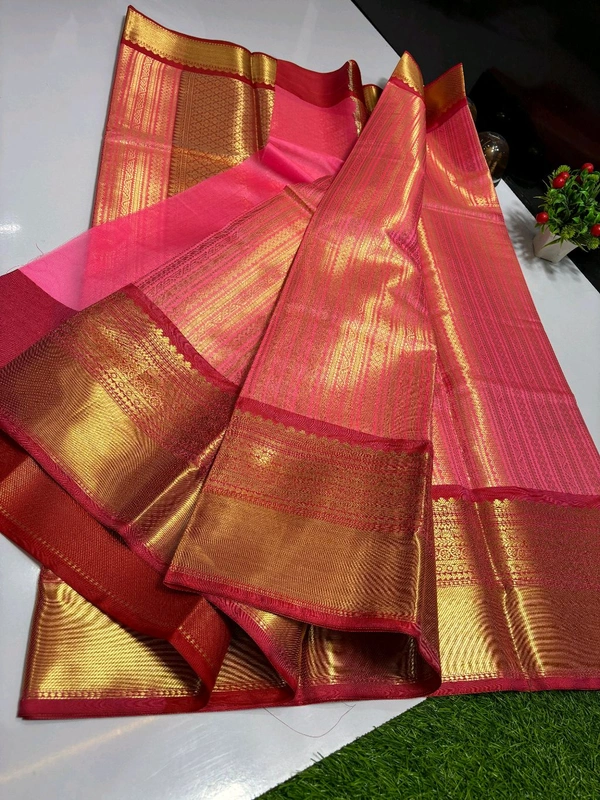 B11005 Semi Pure Kanjivaram Soft Silk Saree