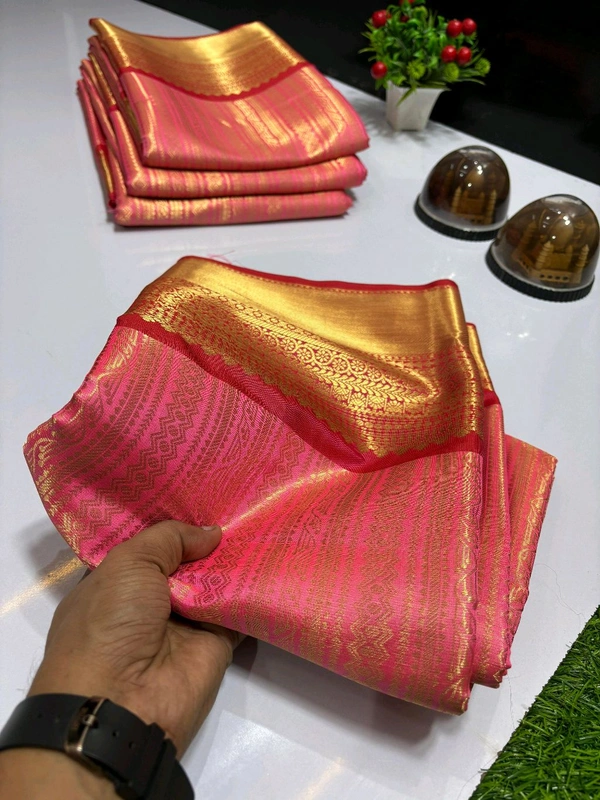 B11005 Semi Pure Kanjivaram Soft Silk Saree