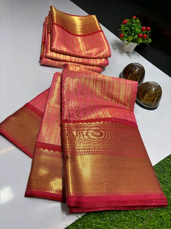 B11005 Semi Pure Kanjivaram Soft Silk Saree