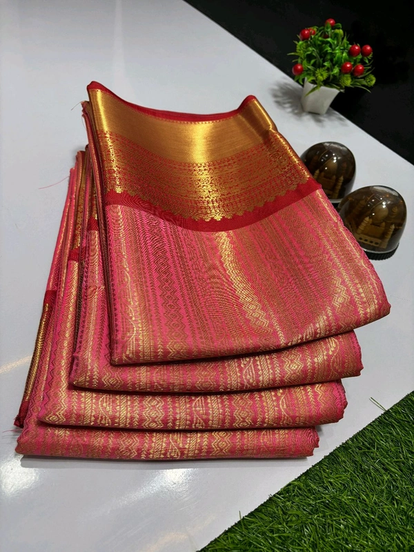 B11005 Semi Pure Kanjivaram Soft Silk Saree