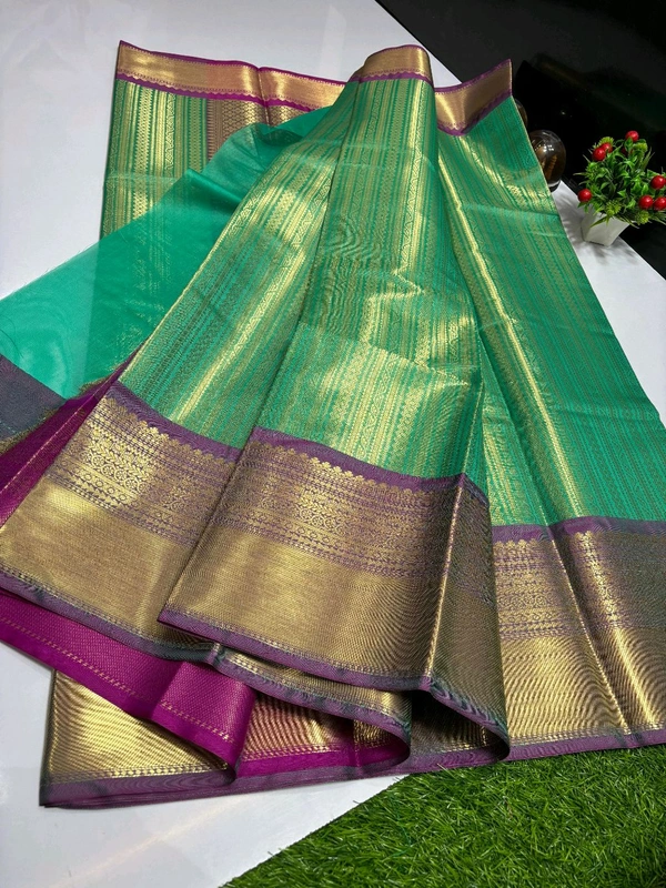 B11006 Semi Pure Kanjivaram Soft Silk Saree