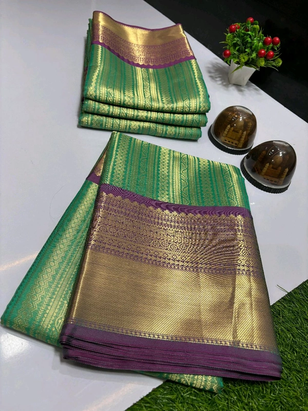 B11006 Semi Pure Kanjivaram Soft Silk Saree