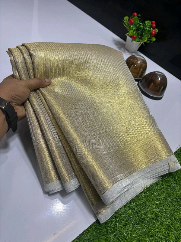 B11007 Pure Banarasi Soft Tissue Silk Saree 