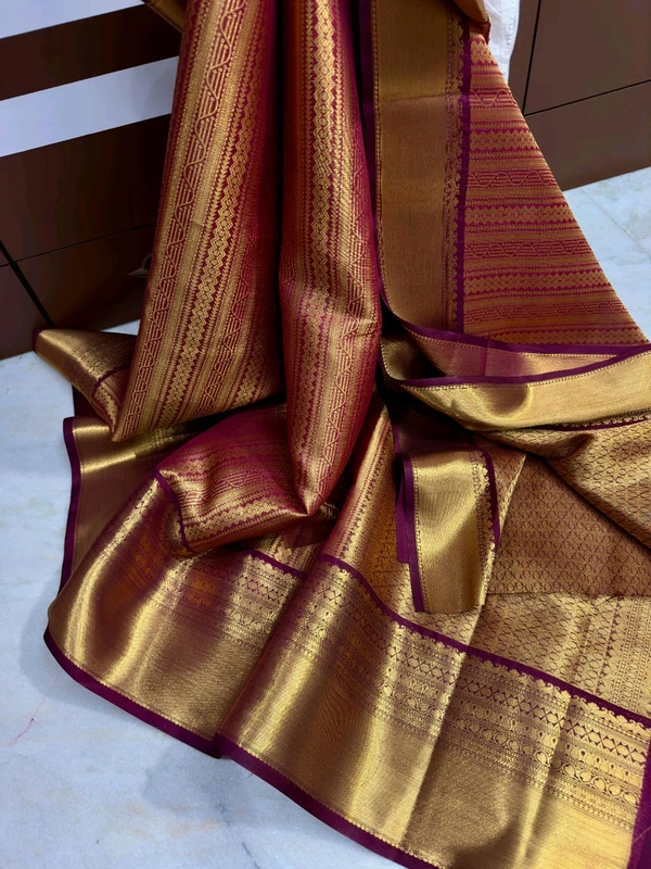 B03001 Semi Pure Kanjivaram Soft Silk Saree