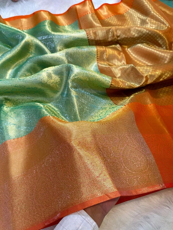 B17001 Kanjivaram Tissue Silk Saree