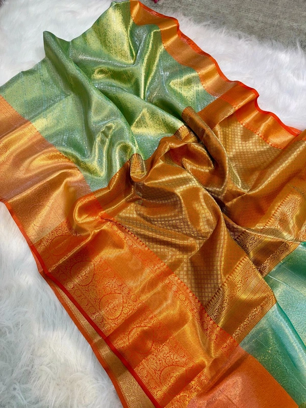 B17001 Kanjivaram Tissue Silk Saree