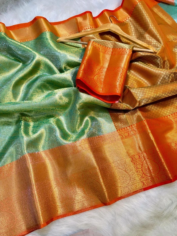 B17001 Kanjivaram Tissue Silk Saree