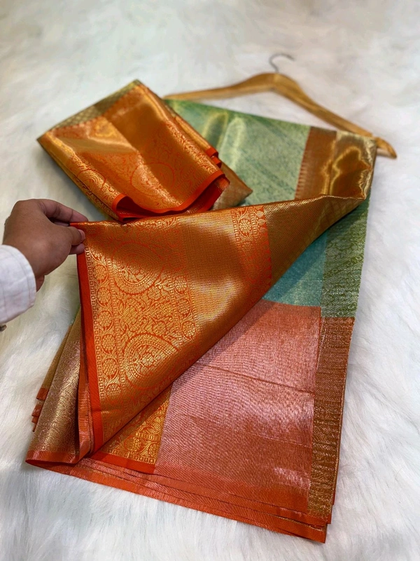 B17001 Kanjivaram Tissue Silk Saree