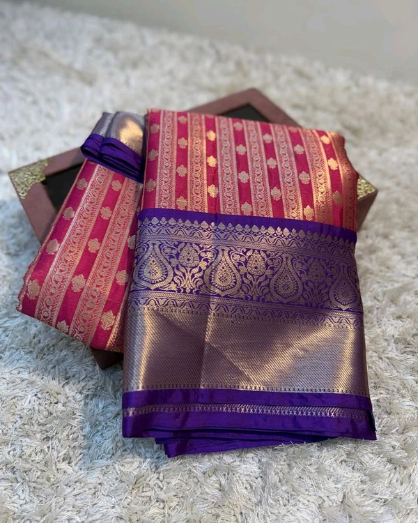 B08001 Vaira Oosi Soft Katan Silk Saree