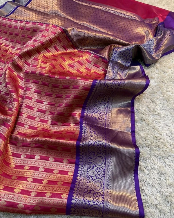 B08001 Vaira Oosi Soft Katan Silk Saree