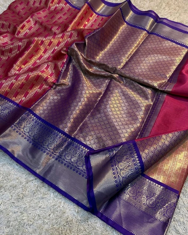 B08001 Vaira Oosi Soft Katan Silk Saree