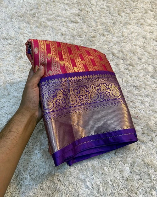 B08001 Vaira Oosi Soft Katan Silk Saree