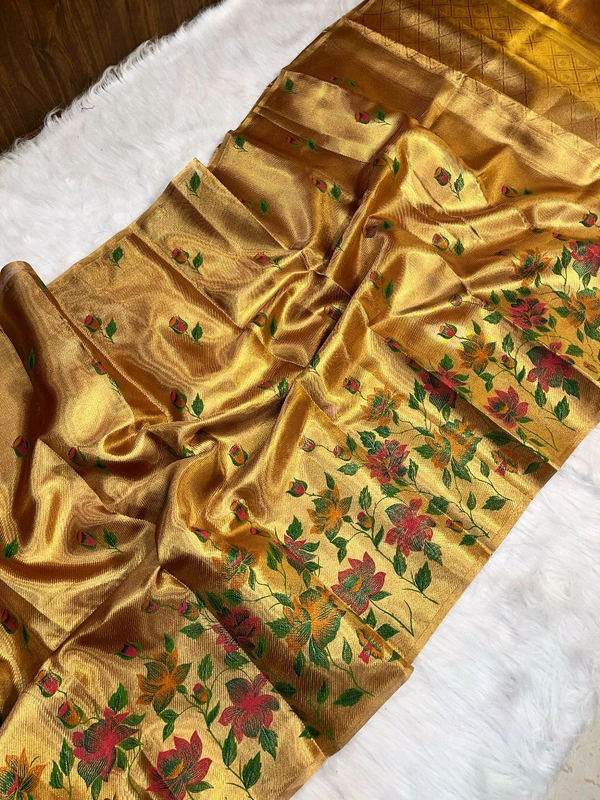 B13022 Soft Katan Silk Saree