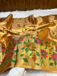 B13022 Soft Katan Silk Saree