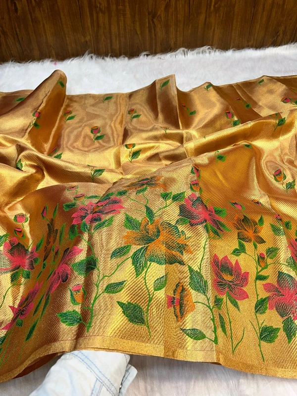 B13022 Soft Katan Silk Saree