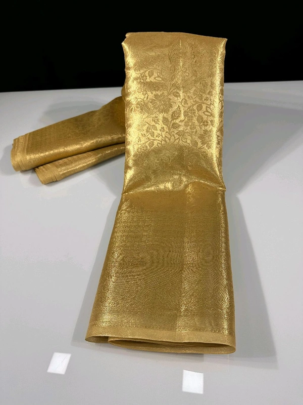 B06108 Full Gold Kanchipuram Silk Saree