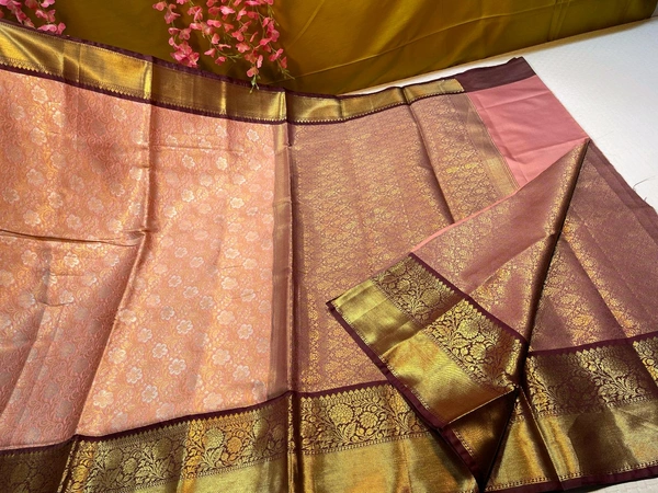 B06202 Kanjivaram Bridal Soft Pattu Saree - Maroon