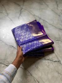 B04045 Semi Katan Soft Silk Saree