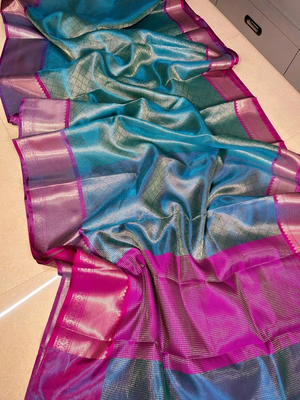 B91015 Semi Katan Soft Silk Saree